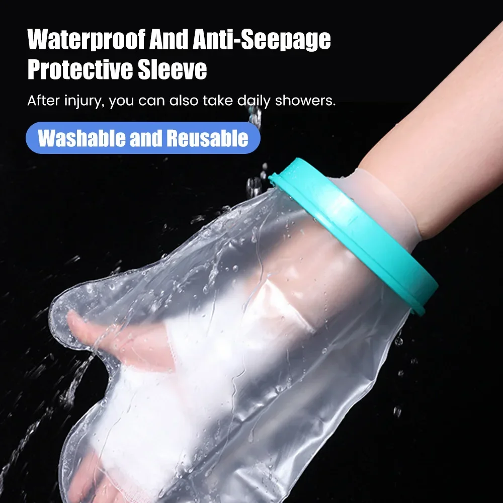 Shower Cover Adult Waterproof Sealed Cast Plaster Bandage Protector Wound Fracture Leg Foot Arm Palm Bath Protective Ring Sleeve