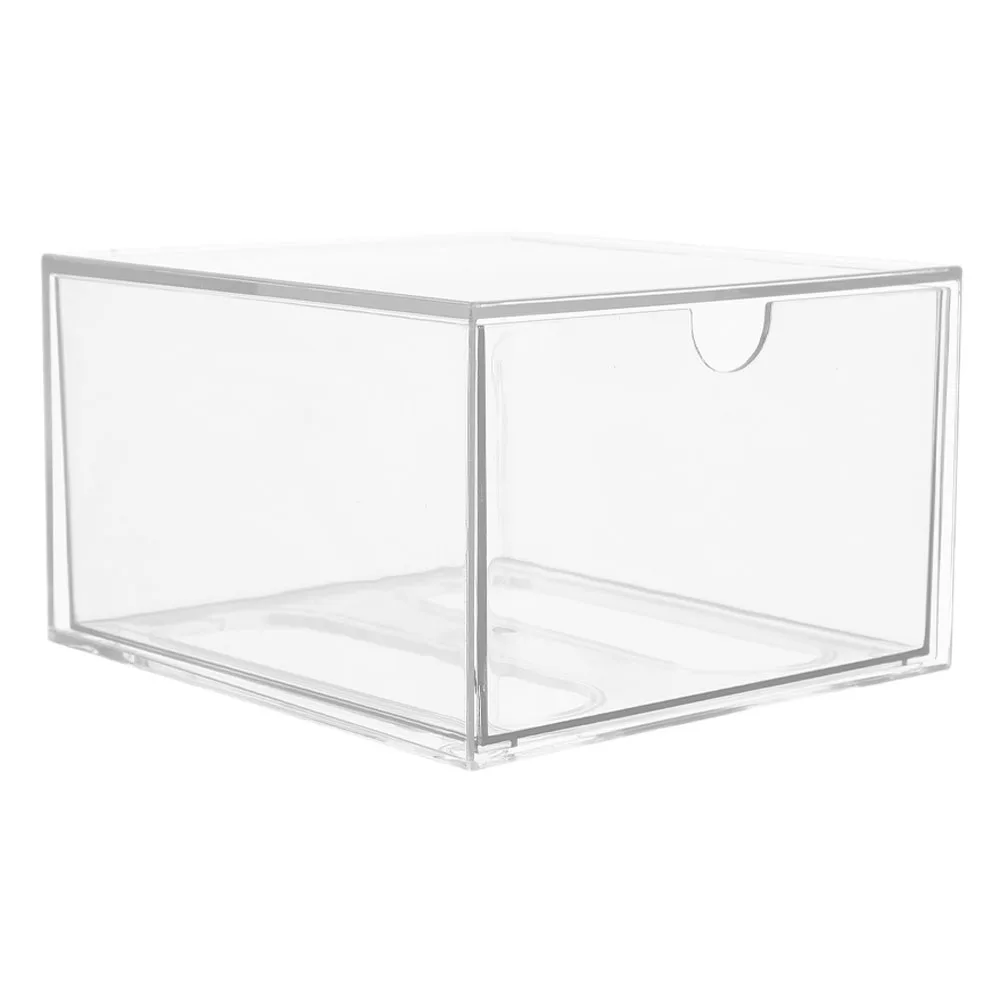 

1pcs Facial Towel Storage Box Acrylic Transparent Drawer Stackable Organizer Clear Cabinet Bathroom Storage