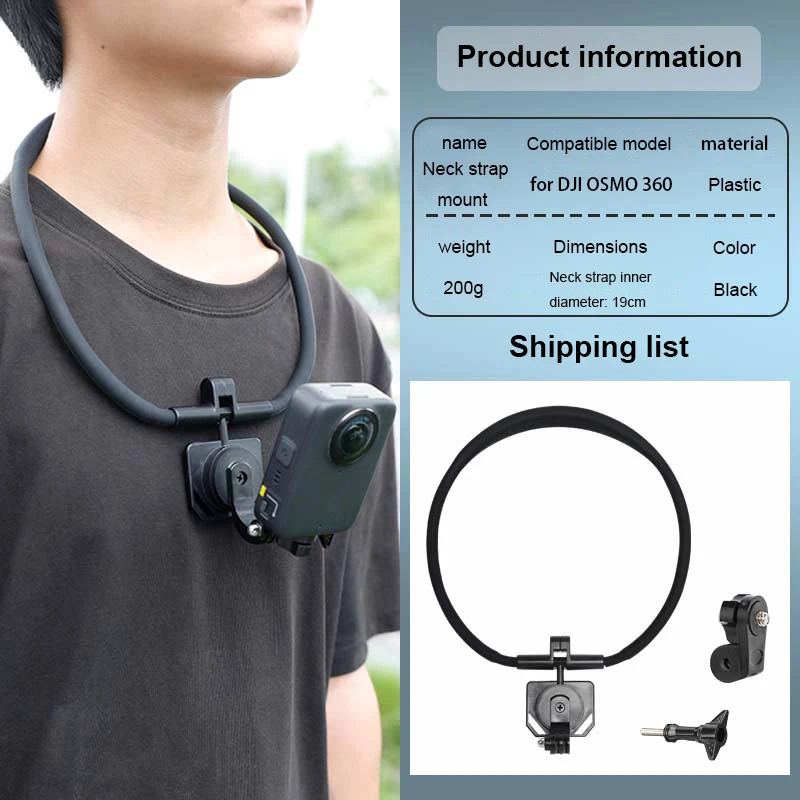 

Neck Hold Mount for dji Osmo 360 1/4" screw thread Hanging Bracket Camera Accessories