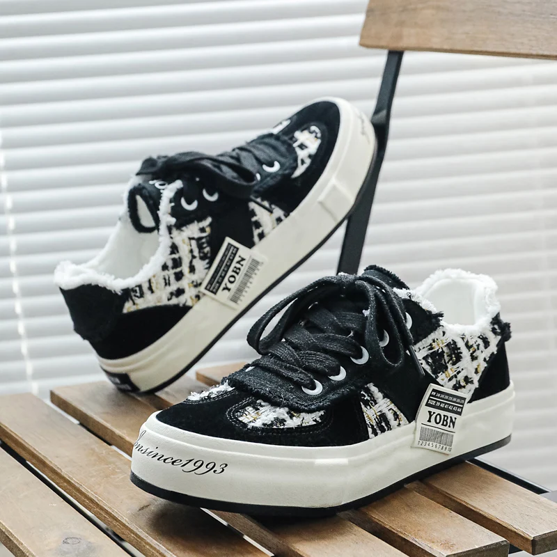 

Fashion Classics Chunky Skateboard Zapatillas Hombre Mens Tennis Thick Sole Male Sneakers Outdoor Anti Slip Casual Shoes for Men