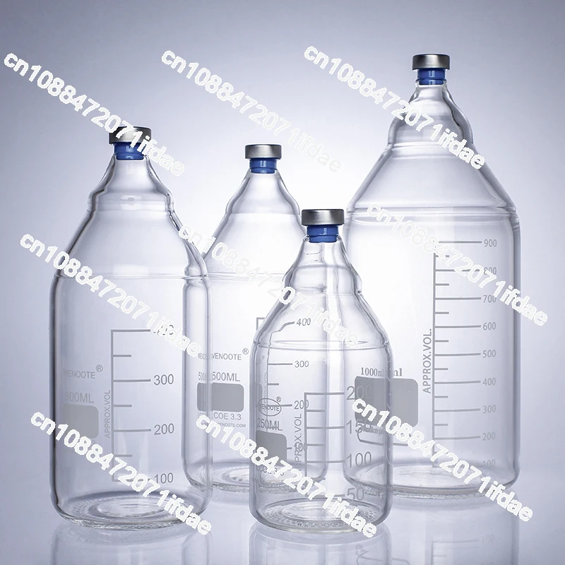 20Mm Gaopeng Silicon Jaw Top Empty Bottle, Anaerobic Bottle, Culture Bottle, Sealing Reagent Bottle 3.3 Jaw Glass Bottle