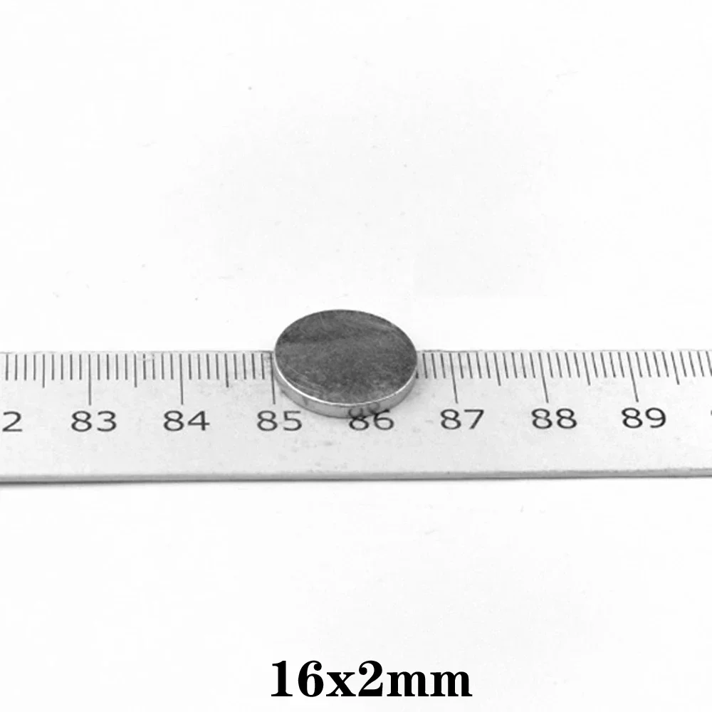 16x2mm Powerful Neodymium Magnets 16*2mm Strong Disc Neodymium Magnets For Fridge DIY Building Scientific Craft 16*2  16x2