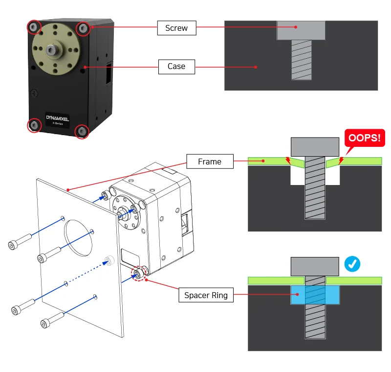 Robotis dynamixel XM540-W270-R servo dynamixel motor de direção especial para robô