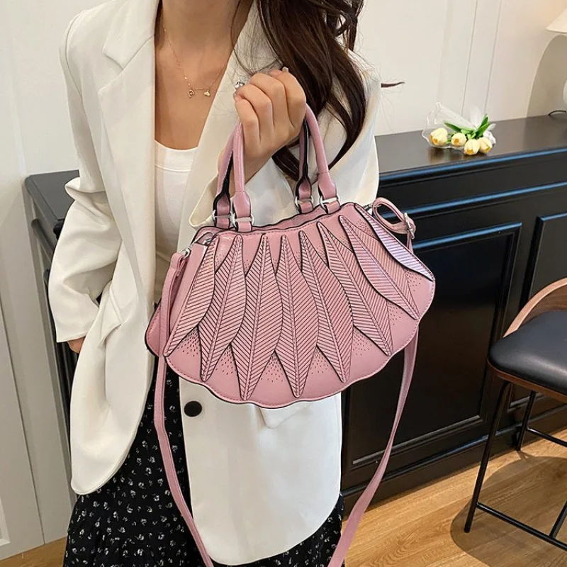 

Элегантная кожаная женская сумка-мессенджер, элитная брендовая классическая модная винтажная повседневная сумка с элегантными деталями ​