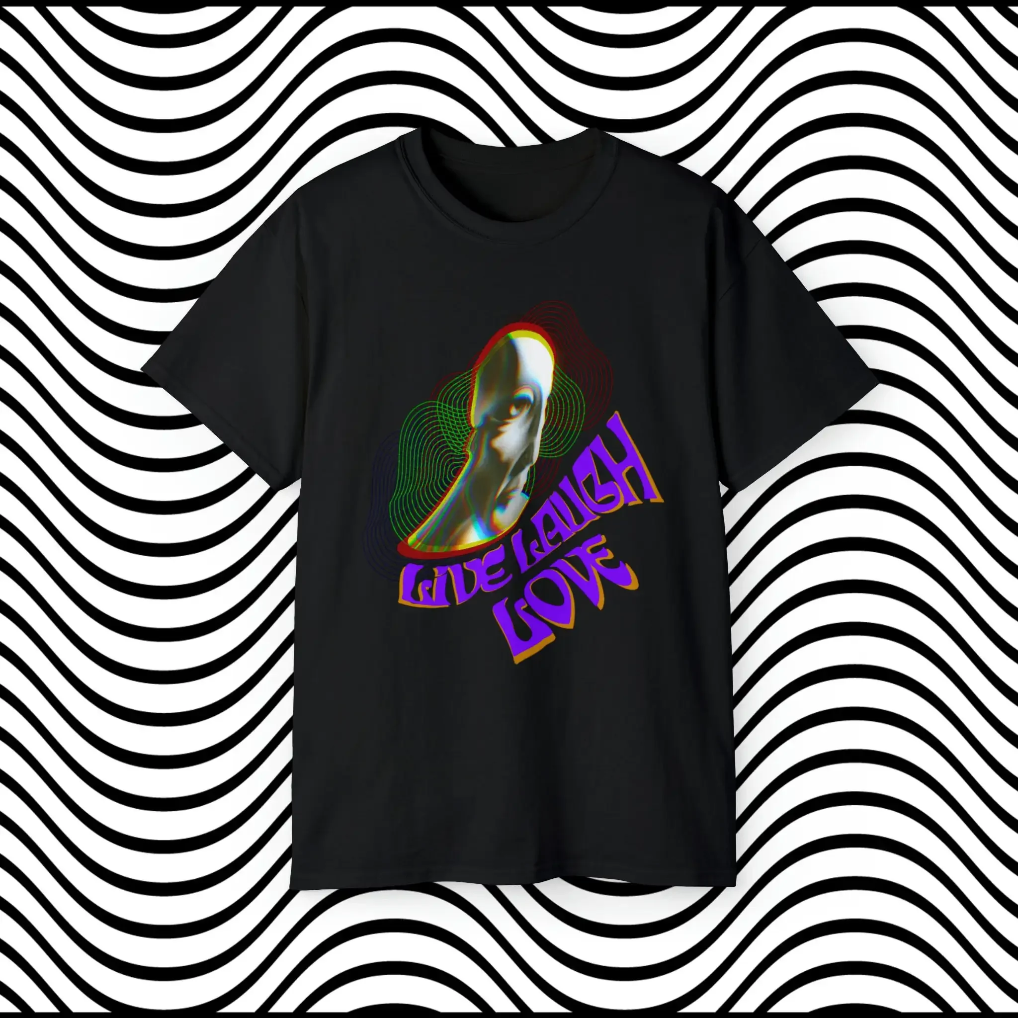 LIVE LAUGH LOVE Cyber Alien Inspired Ultra Cotton T Shirt