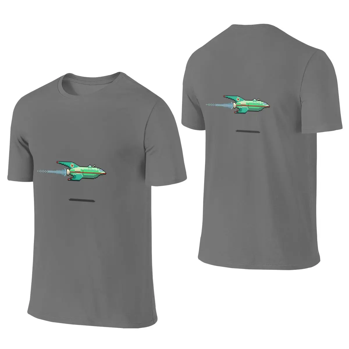 Space Delivery Ship Crisp Reversible T-shirt Japanese Style Commuting Reinforced Collar Shirt