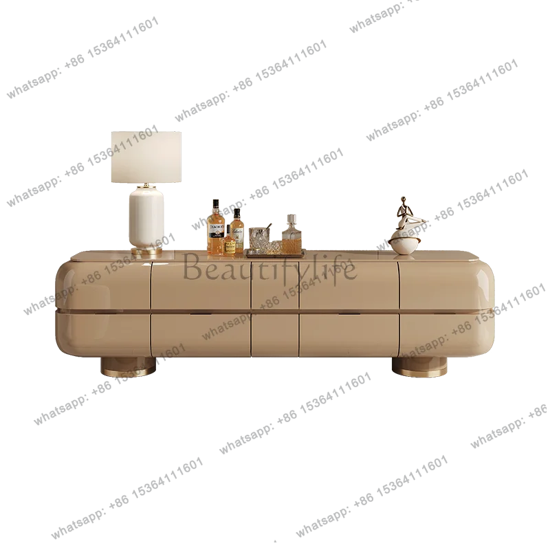 

Американский стиль лёгкой роскоши: лакированная тумба под телевизор, настенный шкаф для хранения в гостиной, напольный шкаф, современный высококачественный шкаф из массива дерева.