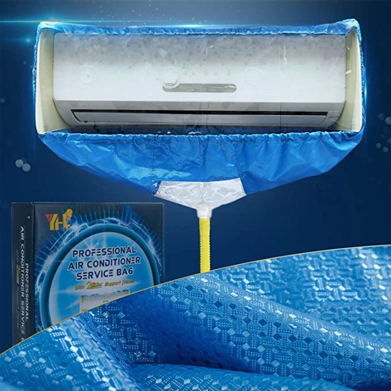 NICEFurniture Washing Wall Mounted Air Conditioner Cleaning Protective Dust Cover Clean Tool