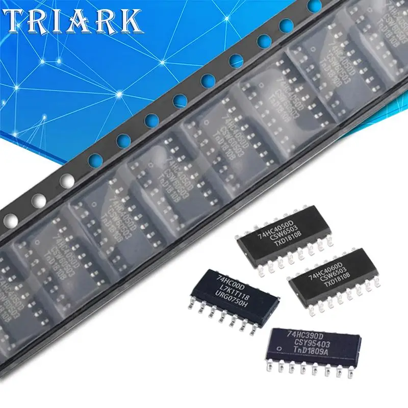 10PCS SN74HC00D 74HC02D 74HC04 74HC08 74HC14 74HC125 74HC86 74HC595 74HC138 74HC139 74HC164 74HC165 74HC4051 74HC4060 New SOP IC