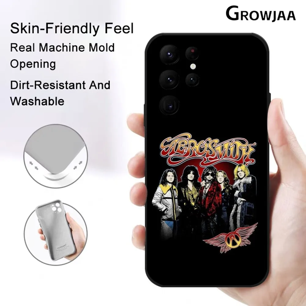 A-Aerosmith Band Rock Roll Phone Case For Samsung Galaxy S24 Ultra S22 S23 Ultra S21 S20 5G Protective Silicone TPU Funda