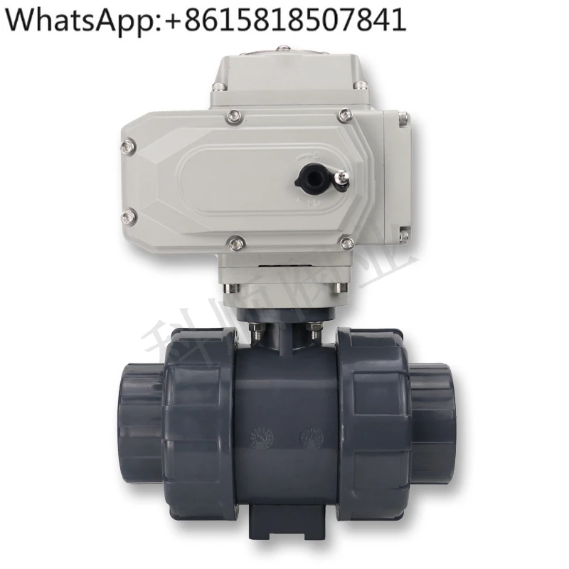 

Electric pvc ball valve Q911F-16S plastic upvc ball valve acid and alkali corrosion resistance DN32 40 65 80 100