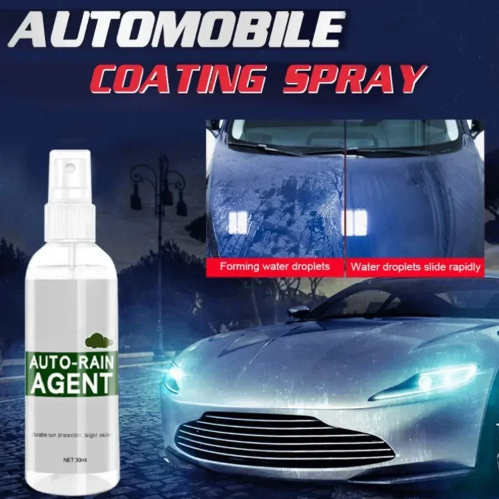 30ML Car Glass Anti Fog Spray Auto Water Repellent Coating Agent Waterproof Rainproof Glass Hydrophobic Coating Spray