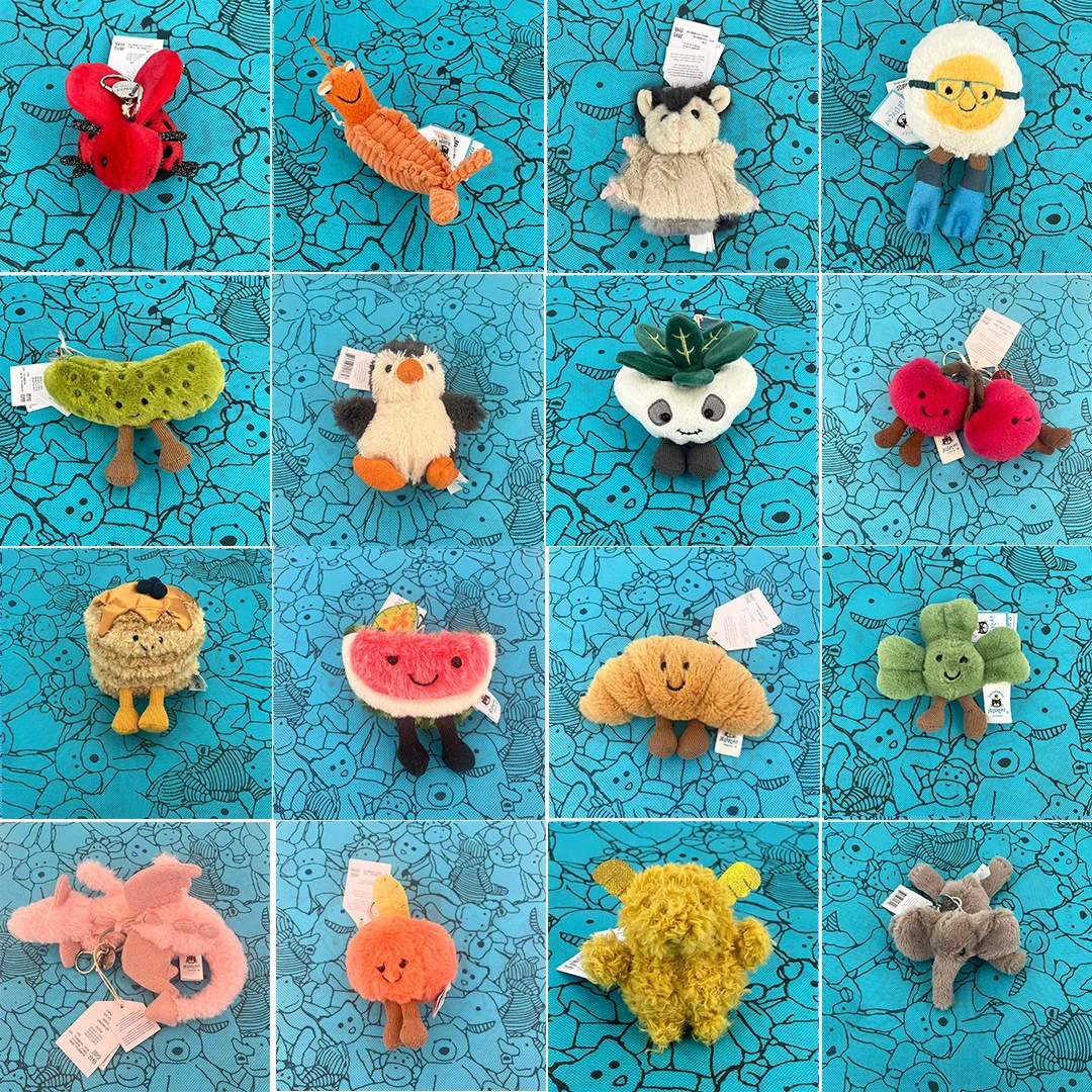 Abschlussfeier-Marshmallow-Anhänger, Kirsch-Plüsch-Schlüsselanhänger, Barcelona-Bär-Plüsch-Schlüsselanhänger, Erdnuss-Serie Plüschtier-Rucksackanhänger