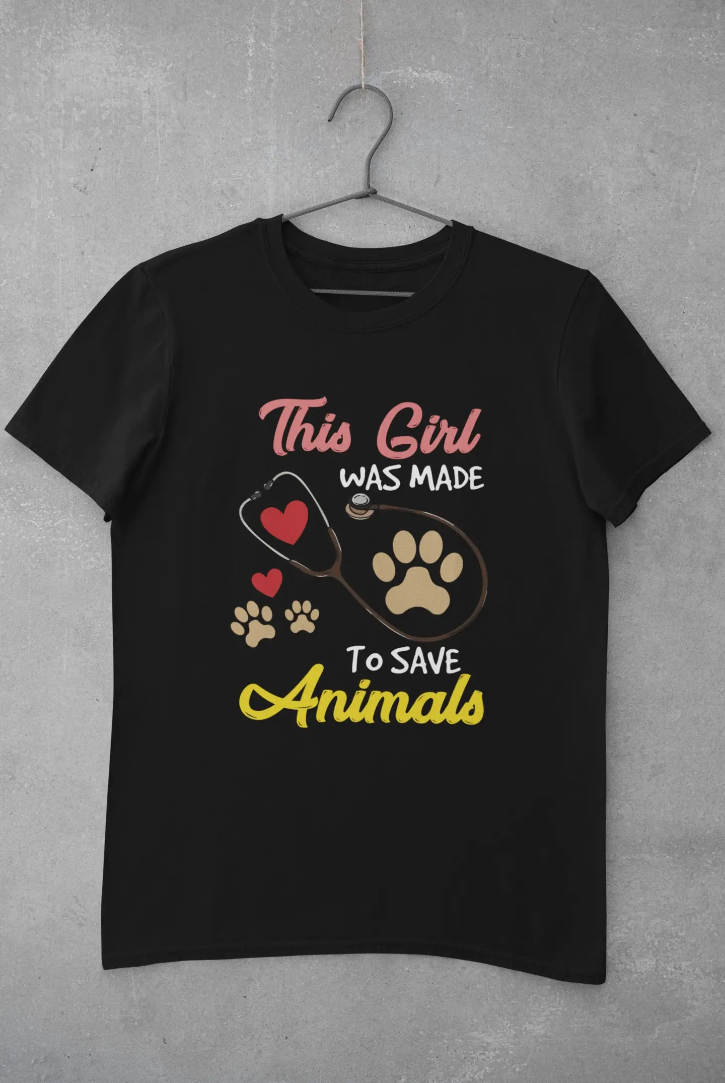 Vet Tech T Shirt Reception Veterinarian Animal Was Made To Save Animals