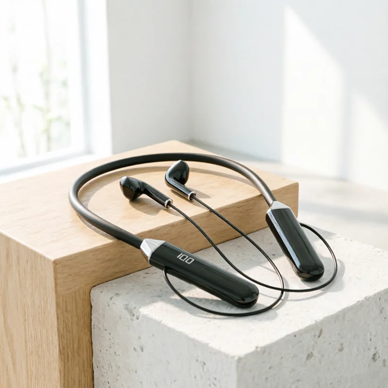 TWS HiFi Sound Neckband Long battery Life Wireless Bluetooth5.3 Headphones