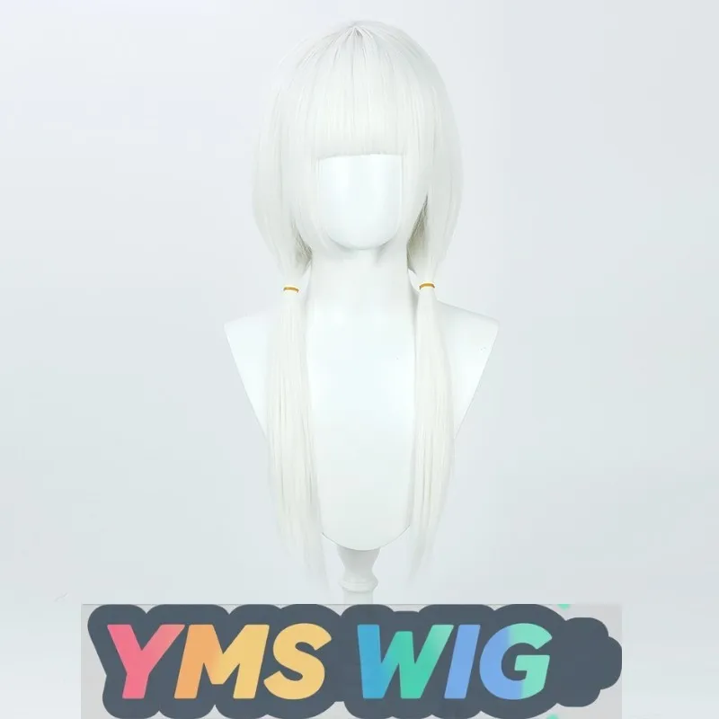 【MIS PERUCA】 Cantor Virtual YouTube Shen Chun Magic Girl Hanabuta Taro Peruca Cosplay Couro Cabeludo Branco Puro