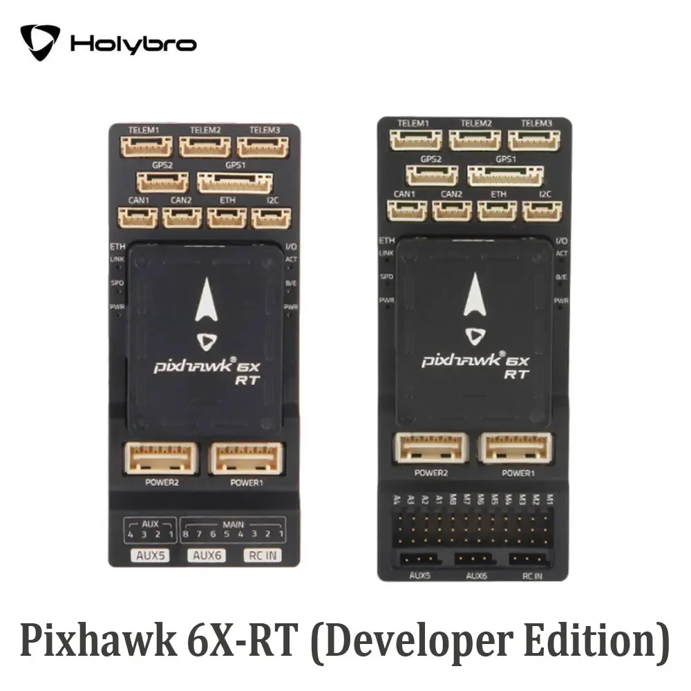 

Контроллер полета автопилота HolyBro Pixhawk 6X-RT (версия разработчика) для базовой платы Pixhawk/базовой платы Pixhawk RPi CM4