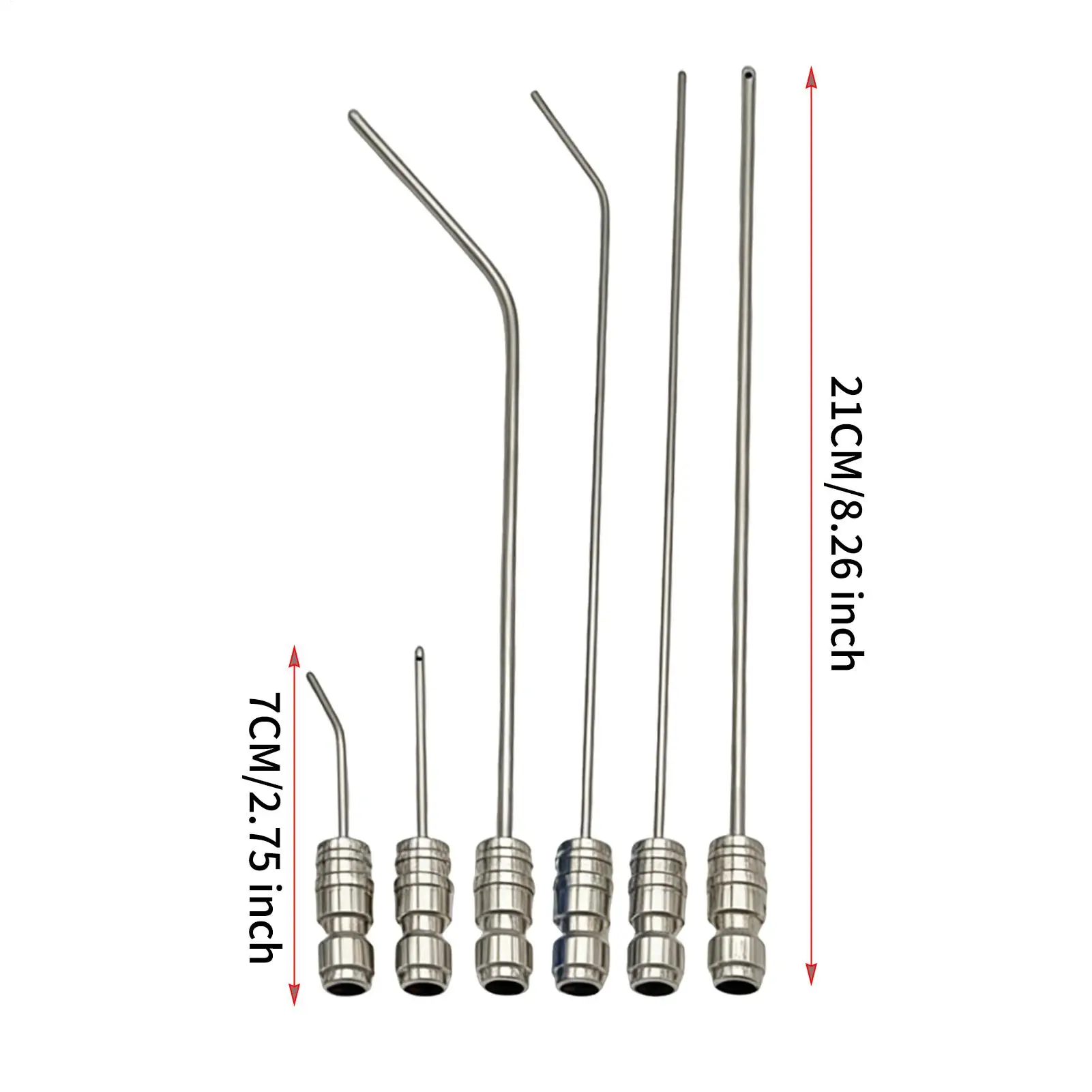 6pcs Pressure Washer Nozzle Kit Stainless Steel Quick Connect Attachment Pressure Washer Parts For Gutter Roof Eave Ground view 6