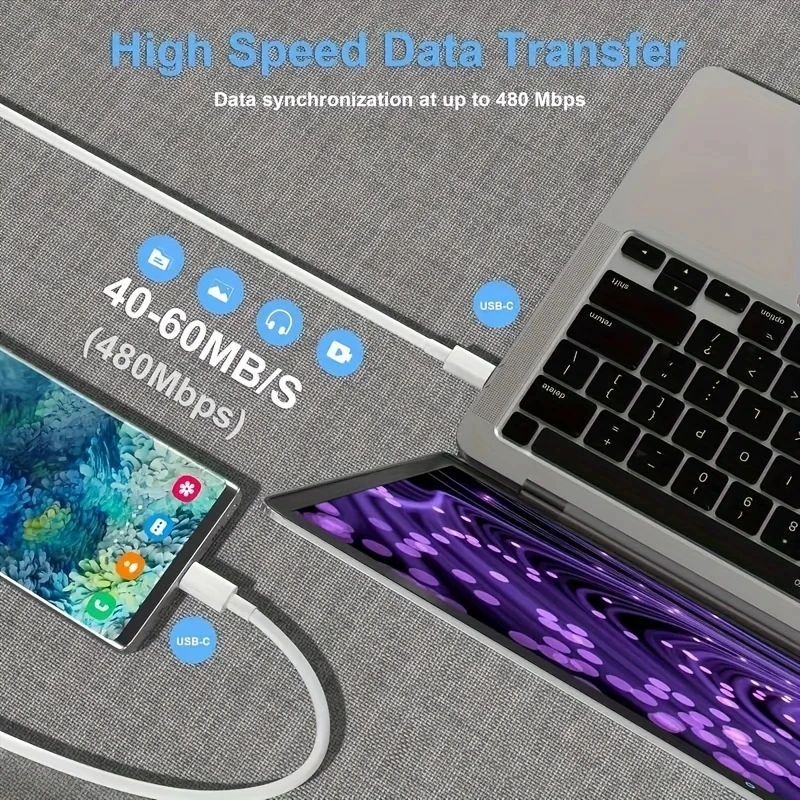 

USB Type C To C Original Cables 60W Fast Charging C-C Wire for Phone IPhone 17 16 15 Pro Max Plus Samsung S24 S23 S22 IPad Air
