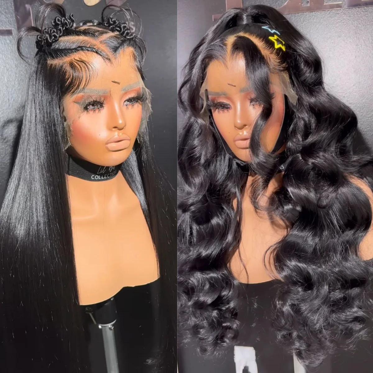 

13x6 Lace Frontal Wig Human Hair 30 Inch 13x4 Transparent Lace Front Preplucked Black Body Wave Human Hair Wigs for Women