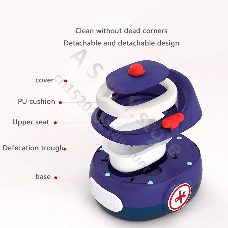 Children's Toilet/Children's potty for 1-8 years old/Cute shape baby seat Easy to clean baby potty potty/For boys and girls