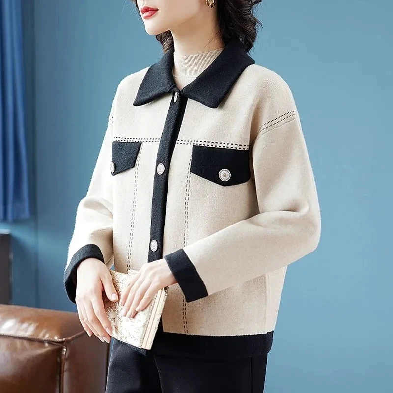 Black Winter Thickened Autumn And Winter Women's Clothing 2024 New Woolen Double-Sided Cashmere Short Jackets Popular Beautiful