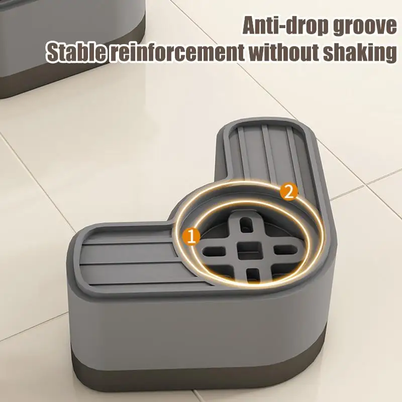 Washing Machine Feet (4 Pieces) Single-Layer And Double-Layer TPR Washing Machine Stands Universal Legs Reduces Noise Impact