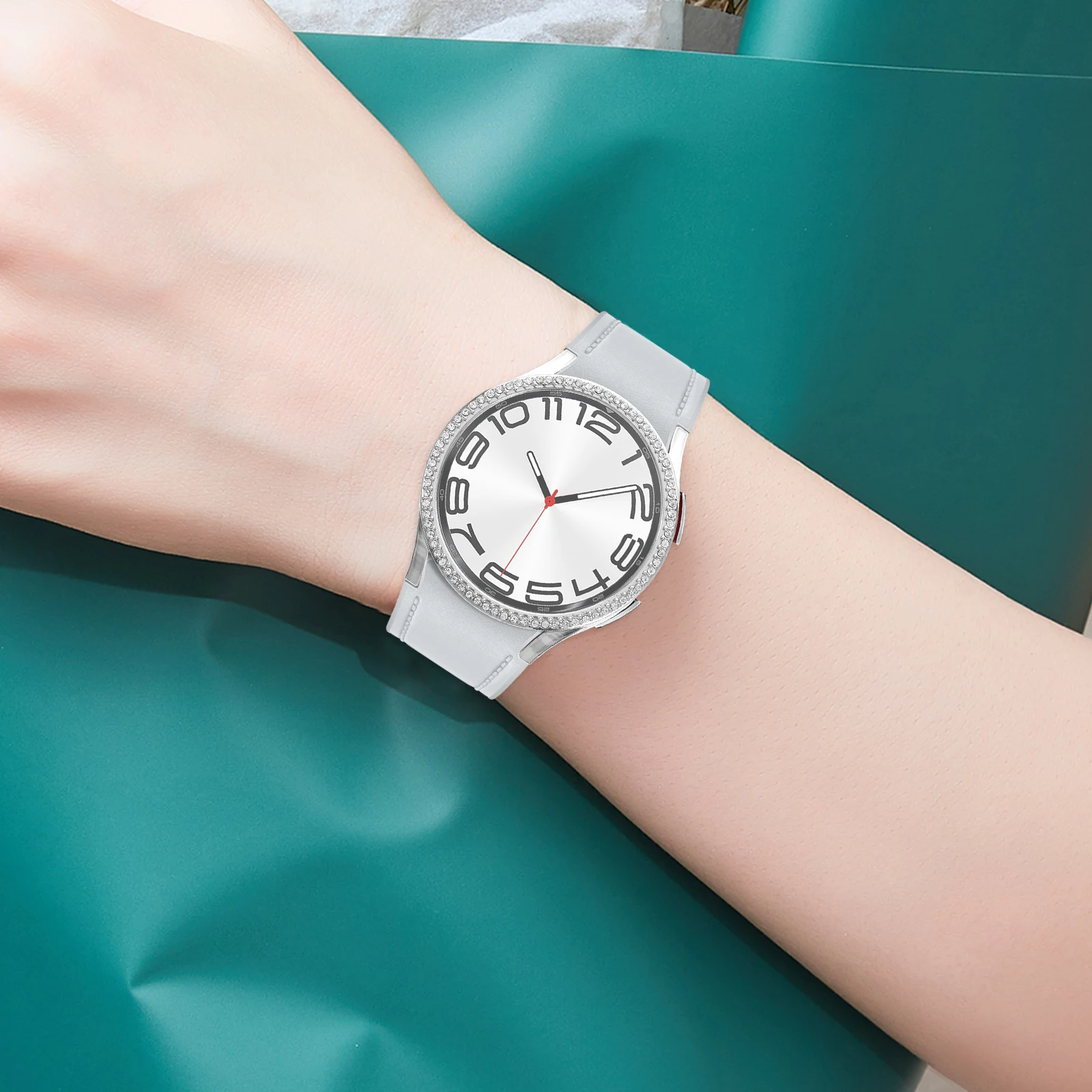 

Diamond Watch Case 40mm Protective Cover for Watch5 4 Lightweight Bumper Protector Shockproof Anti Scratch