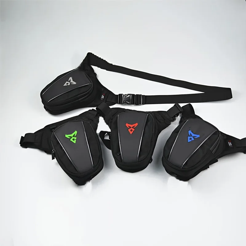 Adjustable Motorcycle Drop Leg Bag Waterproof Oxford Thigh Fanny Pack Multi‑Pocket Motorbike Hip Bag for Outdoor Riding Travel