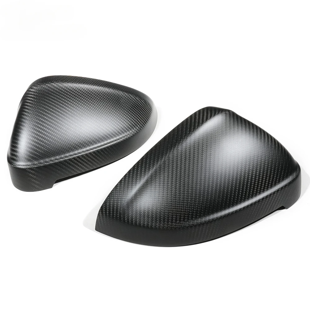 A5 Matte Carbon Fiber Mirror Cover for Audi A5/S5 RS5 A4/S4 RS4 B9 Dry Carbon Wing Casing Replace Shell W/h Blind Lane Assist