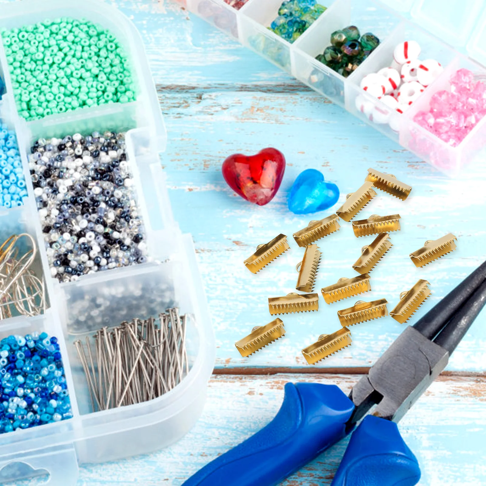 

20pcs Bead Buckle Pointed Accessories Stainless Steel Necklace Bracelet Clasp DIY Jewelry Making Charm Connectors Bracelet