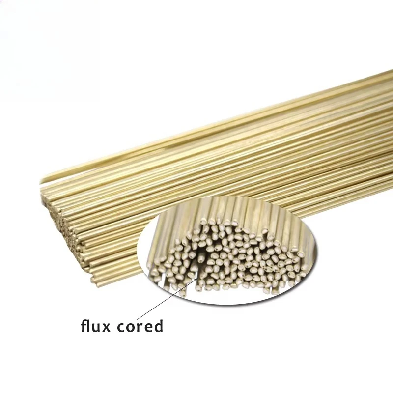 Silver Brazing Rod with Flux Core for Joining Copper Brass Bronze and Steel Metals Flux cored type