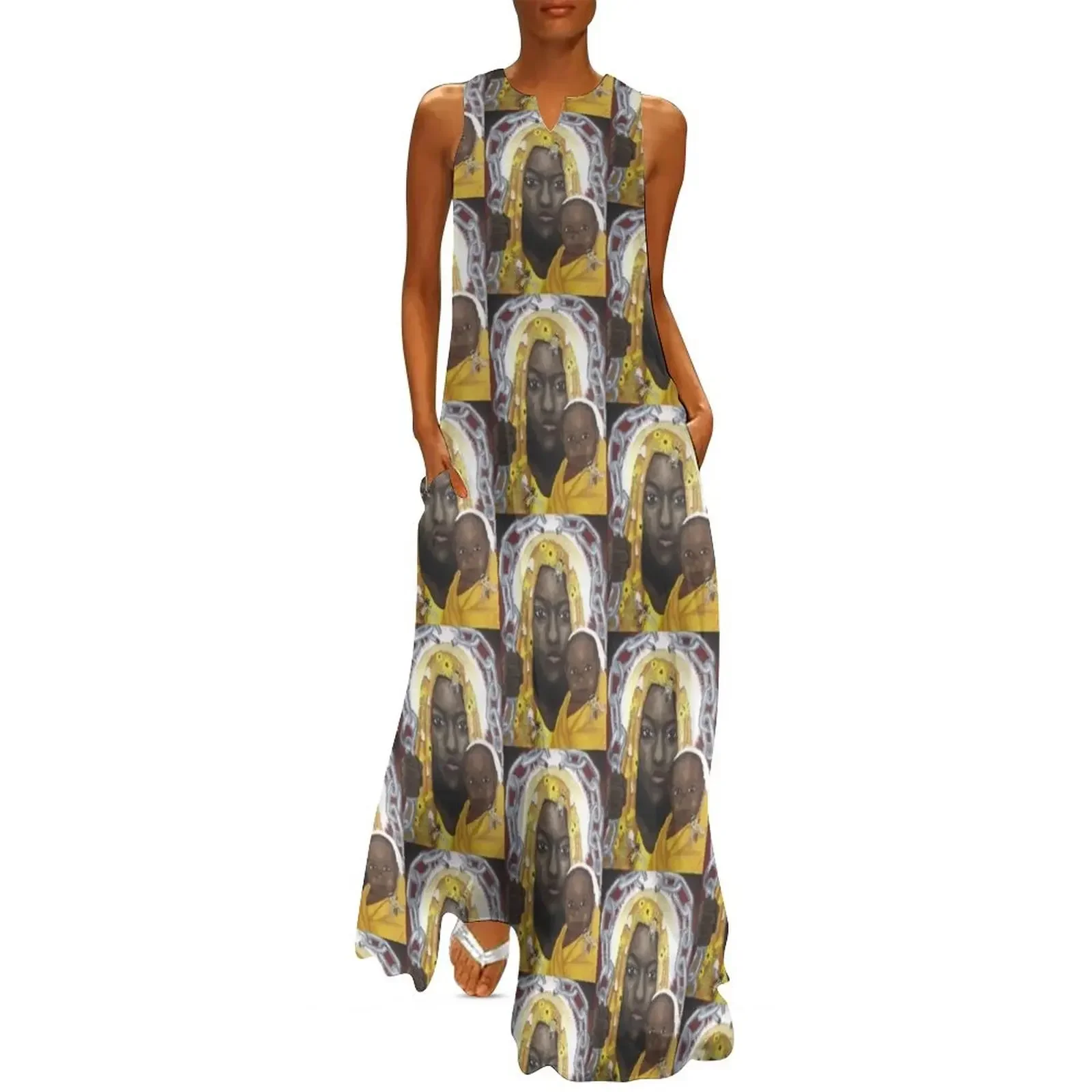 

Our Lady, Breaker of Chains Long Dress summer dress womens 2025 summer clothes for women Dress woman korean style