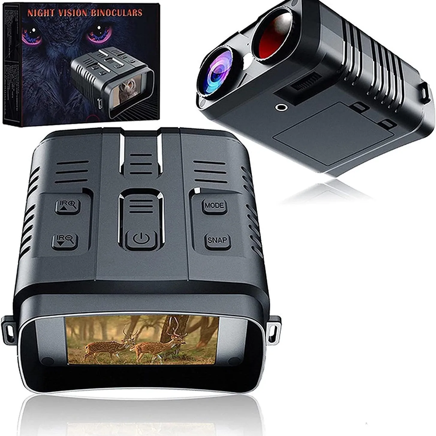 

4K Night Vision Binoculars – 10x Digital Zoom 800m Range 8W Infrared WiFi Telescope for Hunting & Camping with Video Recording