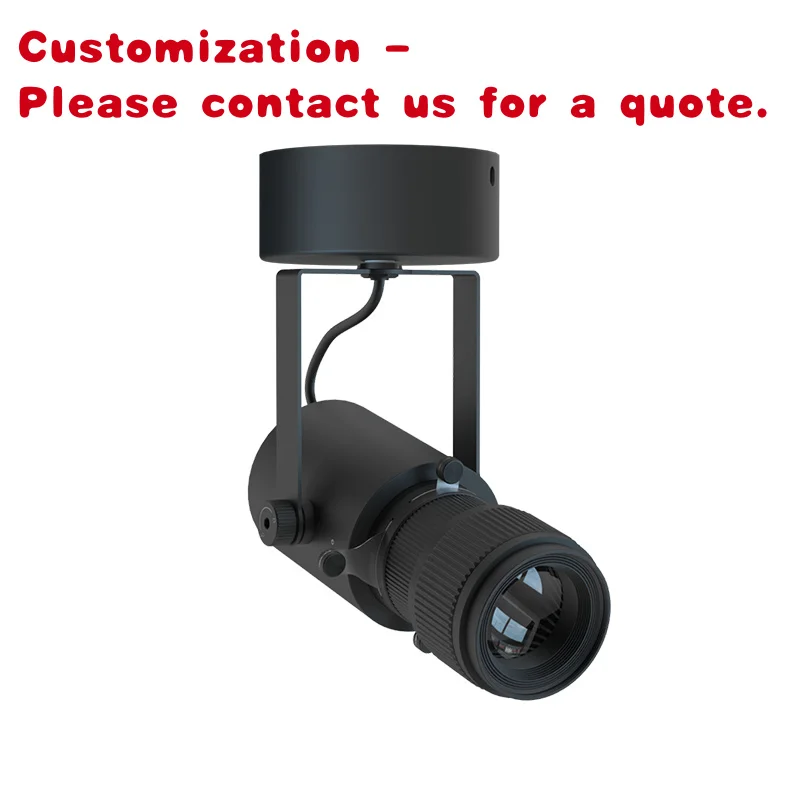 custom.Modern Design Framer Cob Lens Surface Mounted Different Beam Shape Cob Track Rail Led Light Projector