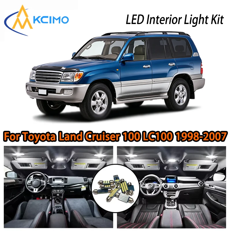 

Two Colors LED Interior Kit For Toyota Land Cruiser 100 LC100 1998-2007, Super Bright Easy Install Atmosphere Ligh