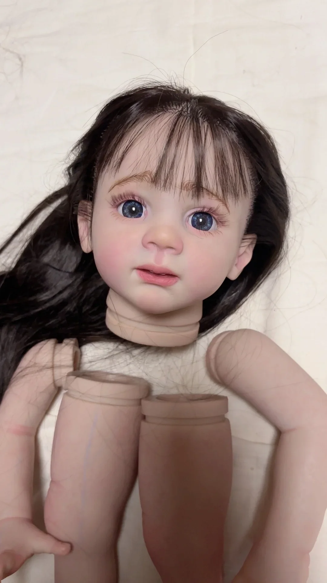 DLS カスタムメイド シャンシャン製 実物写真 25インチ リボーンドール フリッツィ DIYパーツ 布製ボディ 非廉価工場製ドール ジェネシス製