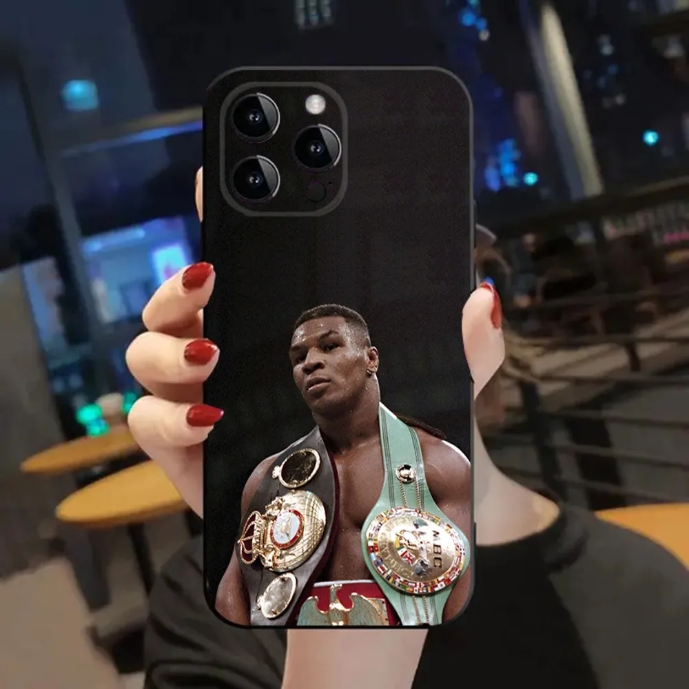 M-Mike T-Tyson  Phone Case For Apple iPhone 15,14,13,12,11,XS,XR,X,8,7,Pro,Max,Plus,mini Silicone Black Cover