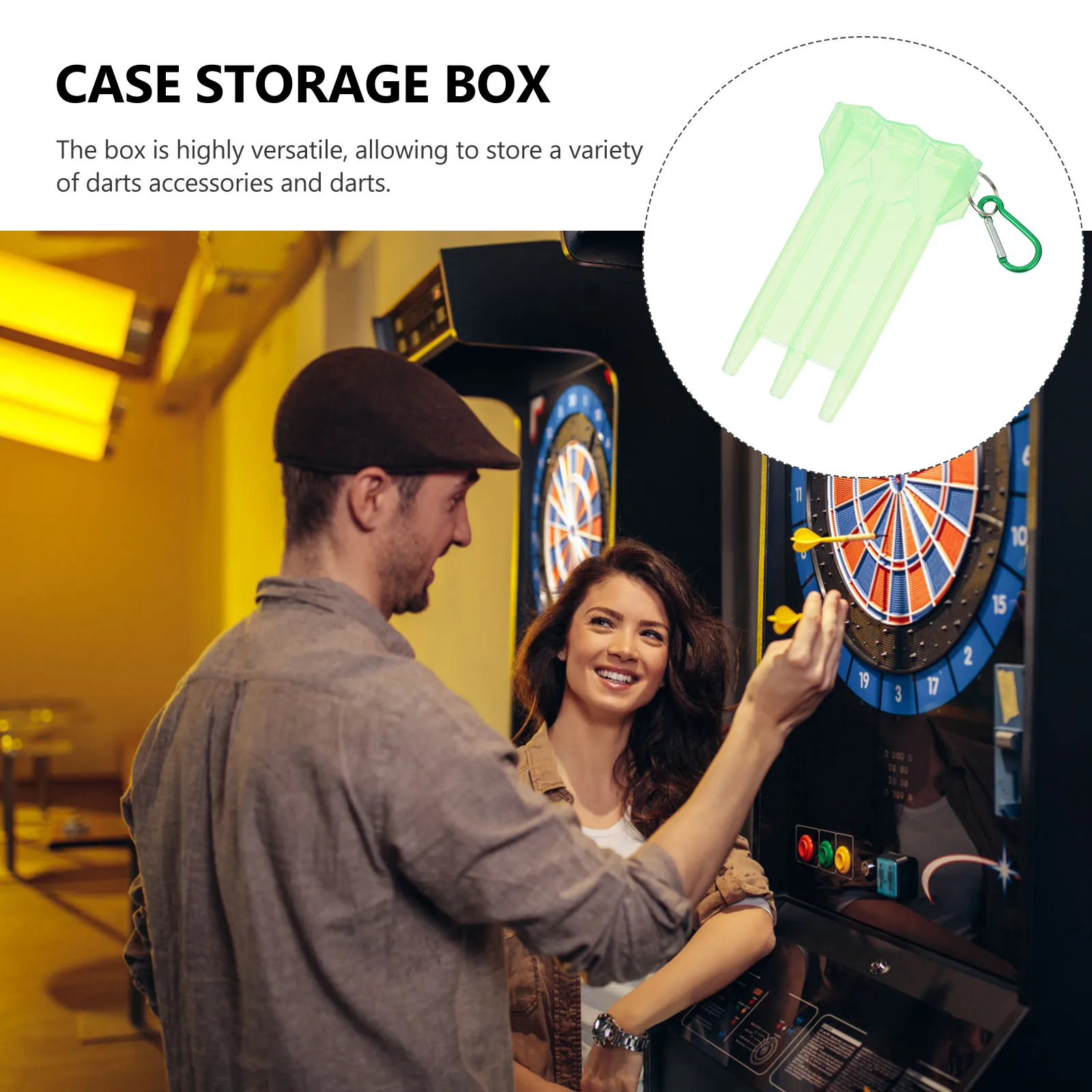 

Portable Storage Box Wear-Resistant Lightweight Carrying Case For Accessories Organizer Carabiner Compact Design Steel