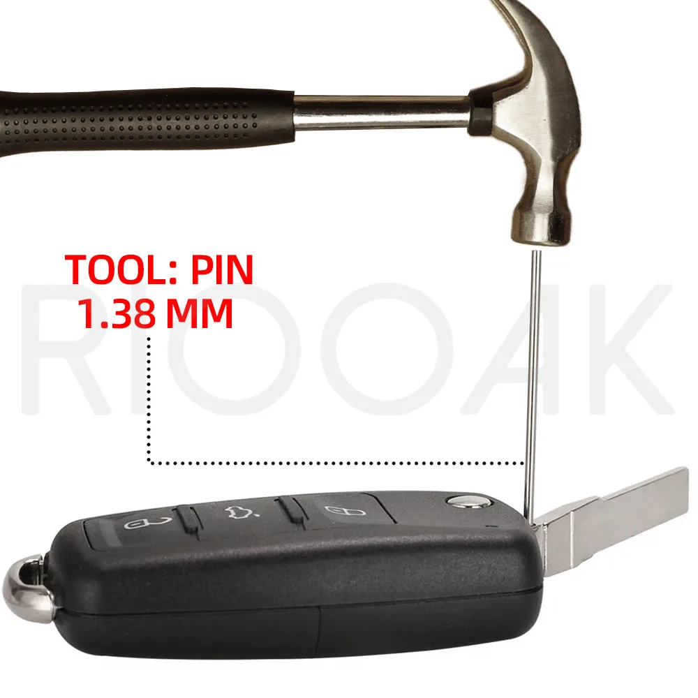10/30/50/100pcs Auto Remote Key Pin Removal Pin Tool Needle Pin Remover Nail Locksmith Tools 1.38mmX40MM