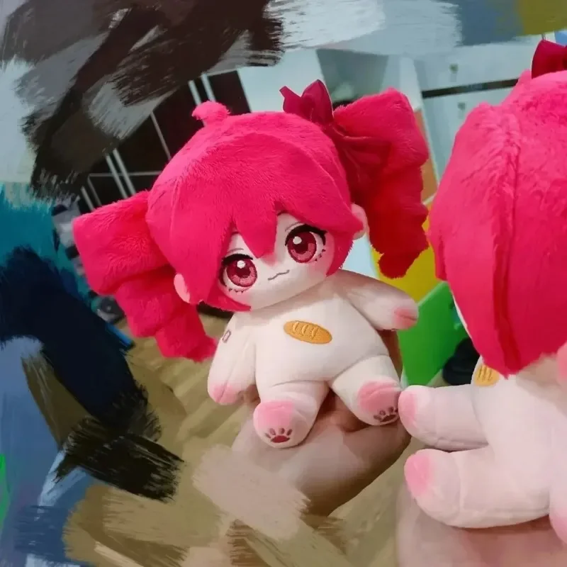 Game Girl Kasane Teto Attribute Lovely Plush Cotton Doll Body Cartoon Dress Up Toy Figures Dolls Toy Cosplay Plushie Gift 20cm