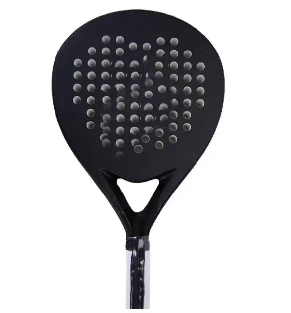 

Professional Carbon Fiber Tennis Racquet Black Diamond Shape Memory Paddle Portable Outdoor