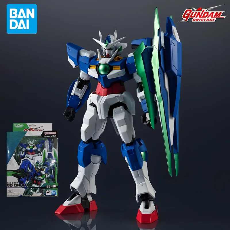 

BANDAI Original GUNDAM UNIVERSE Series GU-30 00Quanta Gundam Anime Action Figure Assembly Ornament Model Toys Collectible Model