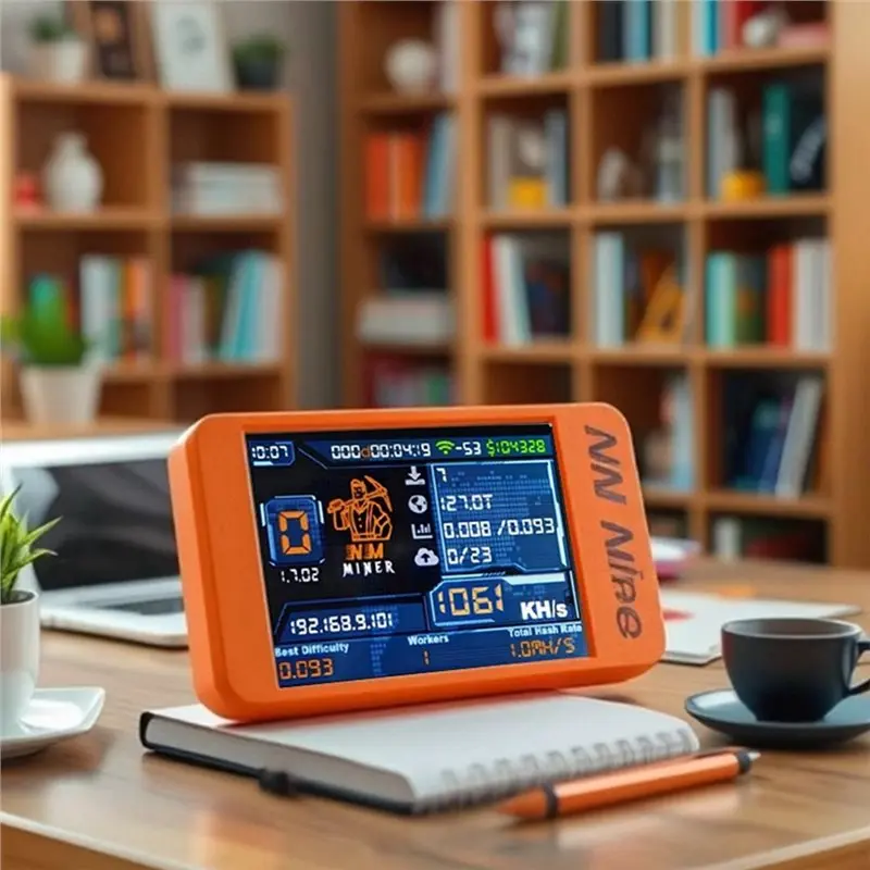 Ingenious-Nerdminer V2 1060 KH/S Bitcoin Solo Miner 2.8 "شاشة ملونة BTC Crypto Mining للاستخدام المنزلي ترقية جهاز اليانصيب بيتكوين
