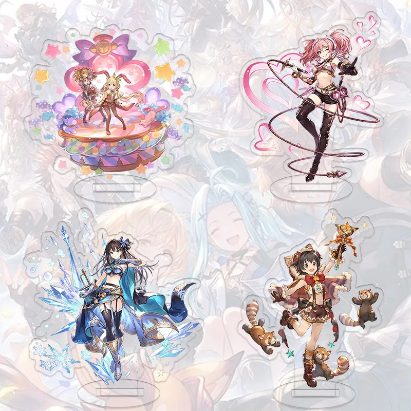 Figura Acrílica de Granblue Fantasy, Mireille Lecia Tekka Feri Cocco, Modelo de Personajes de Videojuegos para Escritorio, Colección Decorativa para Estudiantes