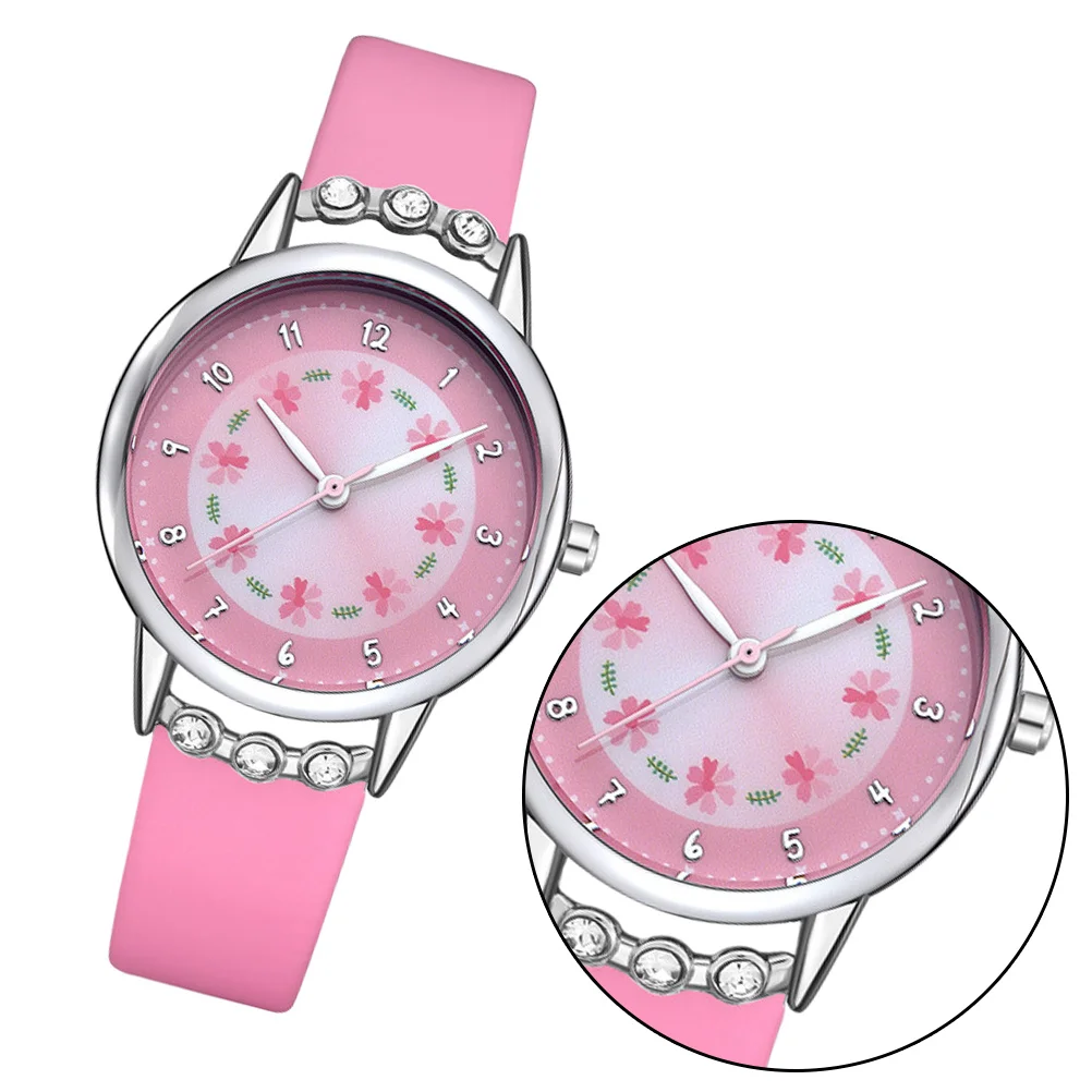 

Cute Cartoon Watch Waterproof Quartz Wrist Watch Fashion Cool Unique Design Adjustable Band Pink For