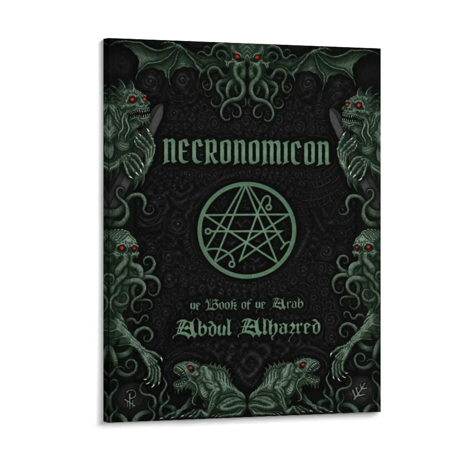 

Necronomicon холст картины дизайн ржавые украшения живопись стены пещера настенные картины в рамке