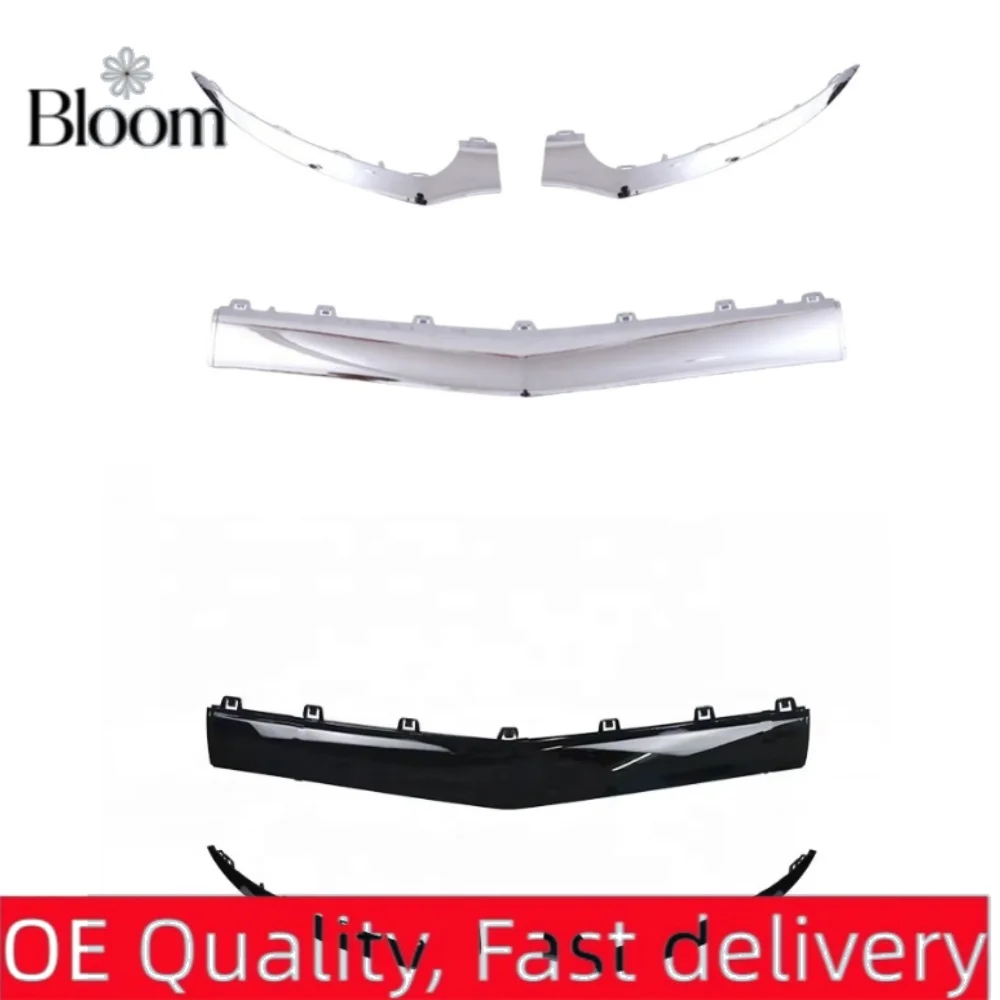 3Pcs Front Bumper Lip Trim Molding 2188853000 2188853100 2188853200 2188851574 2188851674 2188851774 For W218 CLS400 550 2015-18