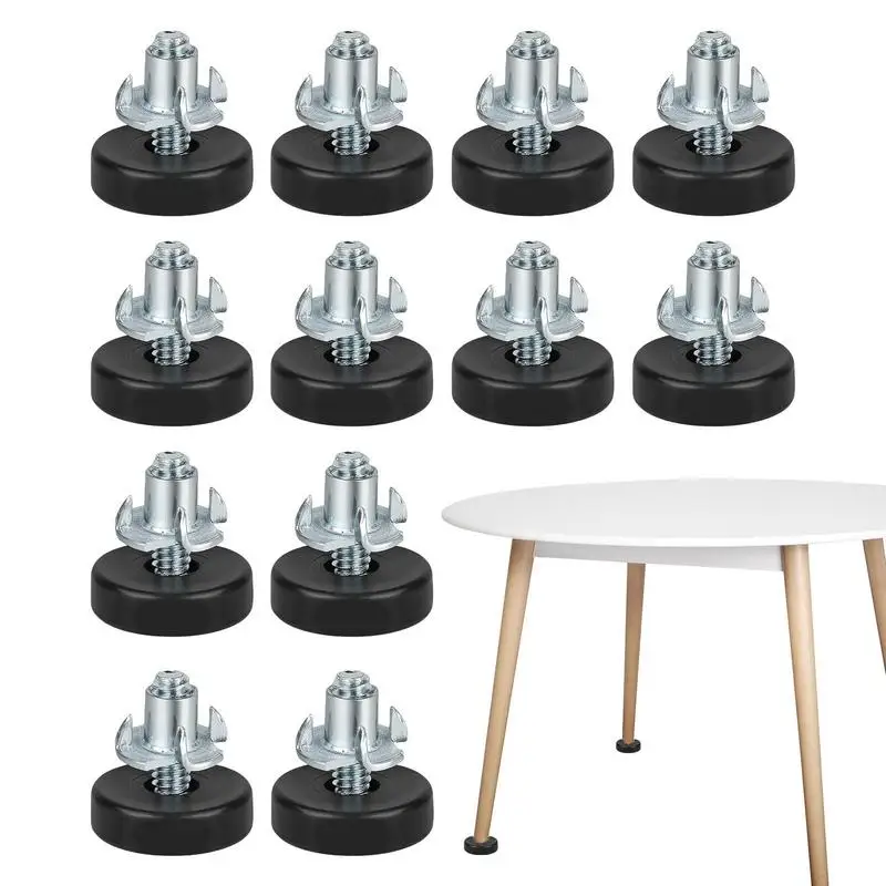 Table Leg Feet Adjustable Screw Furniture Pads Transparent Levelers For Cabinets Sofa Tables Chairs Household Accessories