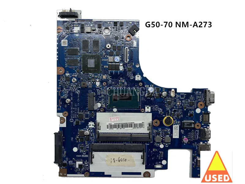 

Uesd For Lenovo G50-70M G50-70 Z50-70 ACLUA/ACLUB NM-A273 Laptop Motherboard W/ i5-4210U CPU GT820M 2GB GPU FulL